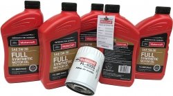 Oryginalny filtr oraz olej silnikowy Motorcraft 5W30 Full Synthetic Ford Aerostar 3,0 V6