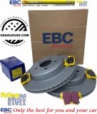 Tylne klocki YellowStuff + WENTYLOWANE tarcze hamulcowe EBC seria PREMIUM Dodge Charger