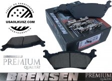 Tylne CERAMICZNE klocki hamulcowe z zestawem montażowym - manualny hamulec postojowy Ford F-150 2012-