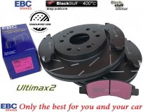 Przednie klocki Ultimax2 + NACINANE tarcze hamulcowe 330mm EBC seria USR Chevrolet Avalanche 1500 2009-2013
