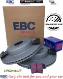Tylne klocki Ultimax2 + WENTYLOWANE tarcze hamulcowe EBC seria PREMIUM Lancia Thema