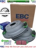 Tylne klocki GreenStuff + NACINANE tarcze hamulcowe EBC seria USR Chevrolet Suburban 1500 2007-2020