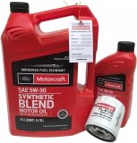 Filtr + olej Motorcraft 5W30 SYNTHETIC BLEND Ford Escape 2,0 EcoBoost