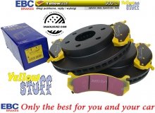 Przednie klocki YellowStuff + tarcze hamulcowe EBC seria PREMIUM Chevrolet Suburban 1500 -2006