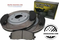 Przednie klocki + NACINANE tarcze hamulcowe 330mm SILVER Dodge Journey 2012-