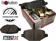 Tylne klocki hamulcowe z zestawem montażowym do tarcz 345mm Lincoln MKS 2012-