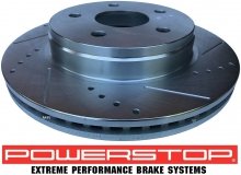 Przednia WIERCONA NACINANA tarcza hamulcowa POWERSTOP Dodge RAM 1500 336mm 5 szpilek 2002- 