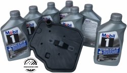 Filtr + olej Mobil1 Synthetic LV ATF HP DEXTRON skrzyni biegów 8L45 / 8L90 Chevrolet Camaro 2016-