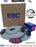 Tylne klocki Ultimax2 + tarcze hamulcowe 328mm EBC seria Premium Dodge Journey 2012-