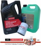 Oryginalny filtr oraz syntetyczny olej silnikowy Motorcraft 5W30 Ford Aerostar 3,0 V6