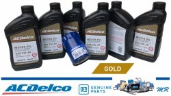 Filtr + olej silnikowy ACDelco Gold Synthetic Blend 5W30 API SP GF-6 Chevrolet Impala 3,6 V6
