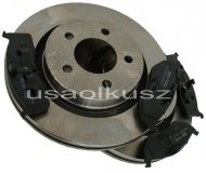 Tarcze 297mm 17'' oraz klocki hamulcowe przednie Chrysler Concorde 1998-