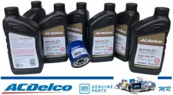 Filtr + olej silnikowy ACDelco Gold Synthetic Blend 5W30 API SP GF-6 Isuzu Ascender 4,2 L6