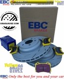 Tylne klocki YellowStuff + NACINANE tarcze hamulcowe 350mm EBC seria USR Dodge Charger SRT Scat Pack Hellcat
