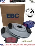 Przednie klocki Ultimax2 + tarcze hamulcowe 320mm EBC seria PREMIUM Dodge Magnum RWD V6