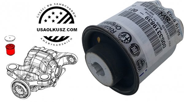 Tuleja mocowania tylnego mostu 230MM Dodge Charger 2015-