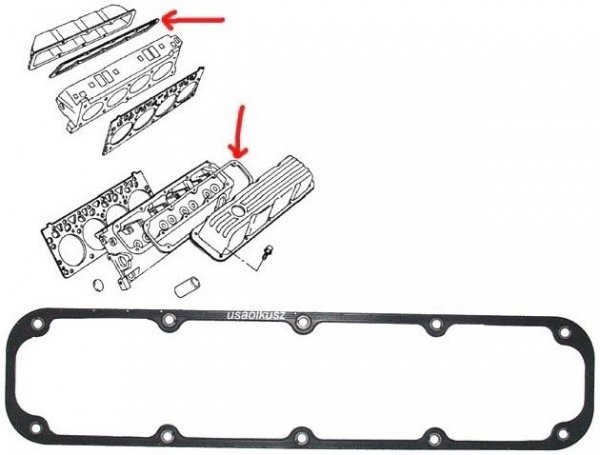 Uszczelka pokrywy zaworów Dodge Durango 5,2 / 5,9 V8