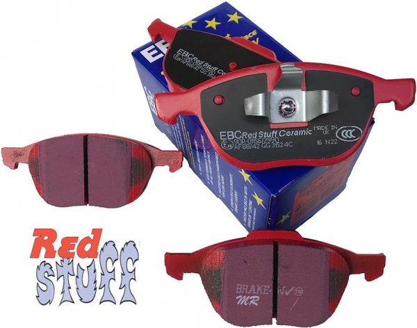 Przednie CERAMICZNE klocki RedStuff + tarcze hamulcowe 300mm EBC seria Premium Ford Escape FWD 2013-2019