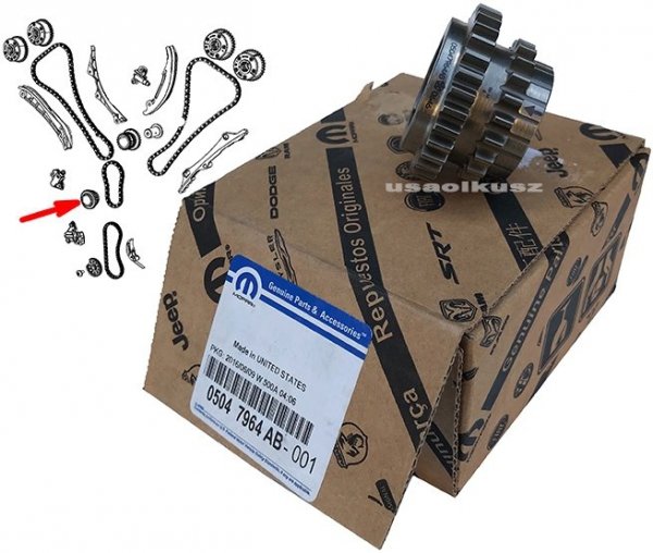 Koło zębate wału korbowego MOPAR RAM 1500 DT 3,6 V6 2019-2023