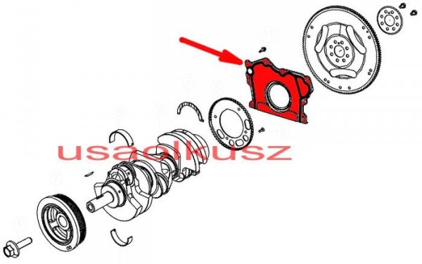 Uszczelniacz wału tył silnika MOPAR Dodge Journey 3,6 V6