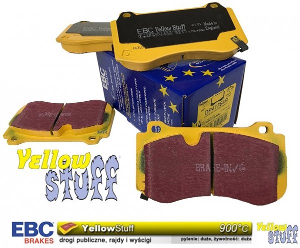 Przednie klocki YellowStuff + tarcze hamulcowe 360mm EBC seria GD Dodge Charger SRT Scat Pack