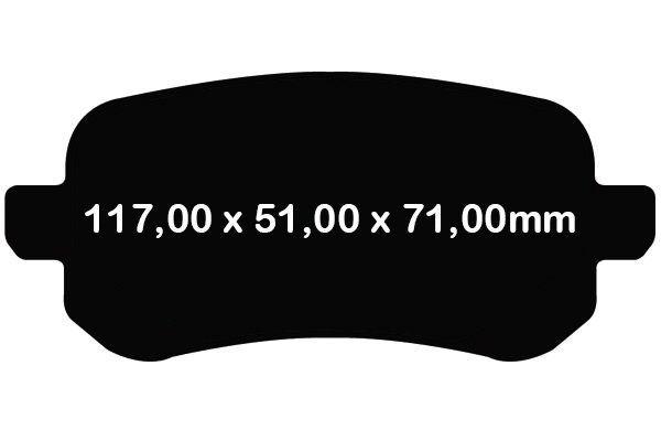 Tylne klocki YellowStuff + tarcze hamulcowe 305mm EBC seria PREMIUM Dodge Journey -2013