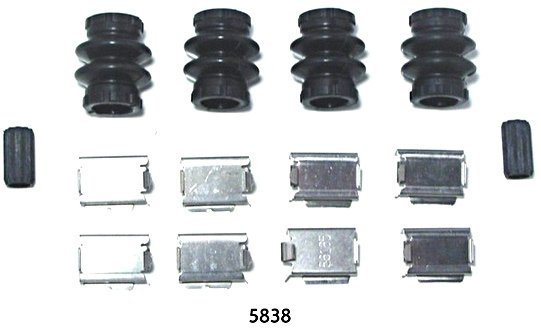 Zestaw montażowy klocków hamulcowych przednich Dodge Caravan 2001-2007 15''
