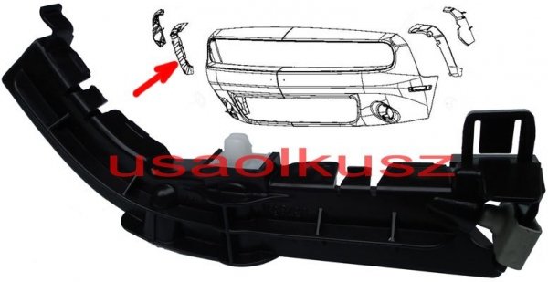 Ślizg błotnika mocowanie zderzaka przedniego prawe Dodge Challenger
