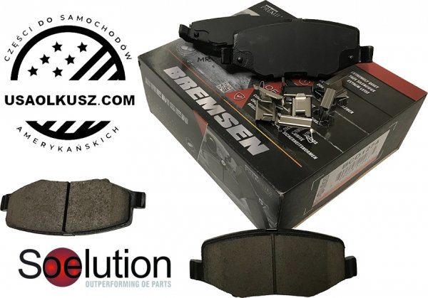 Ceramiczne klocki hamulcowe tylne z zestawem montażowym Jeep Cherokee 2008-2012