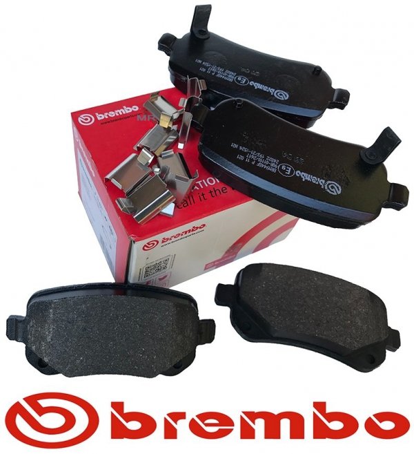 Tylne klocki BREMBO + WIERCONE tarcze hamulcowe 305mm RED Dodge Caravan 2008-