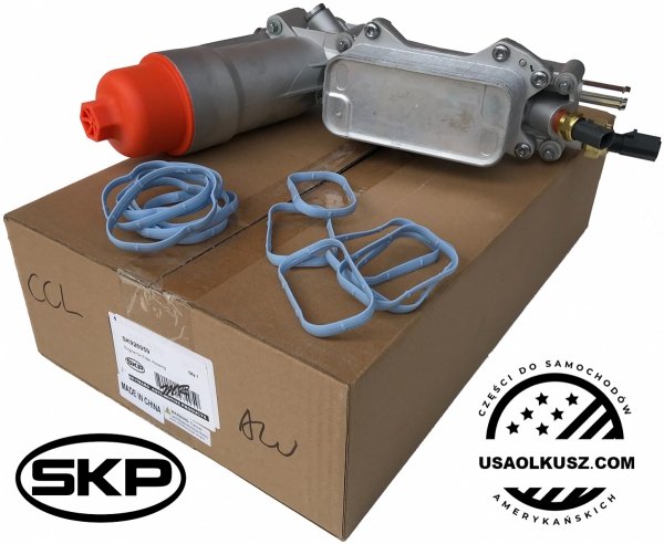 ALUMINIOWA obudowa filtra oleju z chłodnicą oraz czujnikami Dodge Journey 3,6 V6