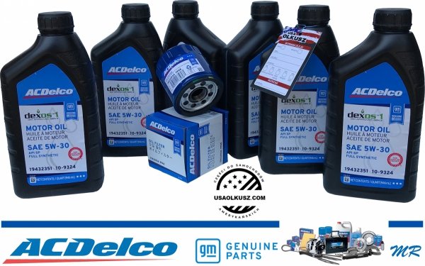 Filtr + olej ACDelco 5W30 Chevrolet Suburban 2007-