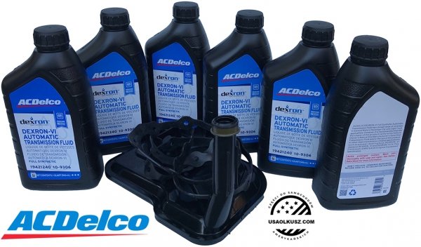 Filtr + olej ACDelco Dextron VI automatycznej skrzyni biegów Chevrolet Silverado 2007-2014