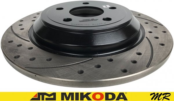 Tylna WIERCONA NACINANA tarcza hamulcowa 302mm BLACK Ford Escape 2020-