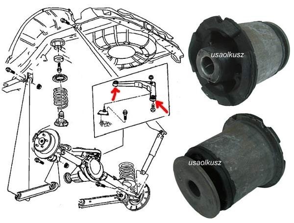 Tuleja wahacza tylnego górnego Jeep Grand Cherokee 1999-2004