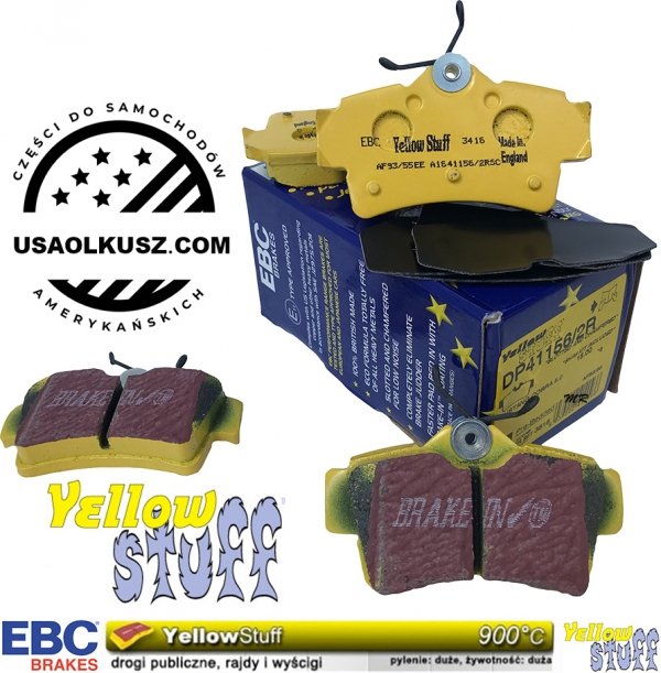 Klocki hamulcowe tylne EBC seria YellowStuff Ford Mustang 1994-2004