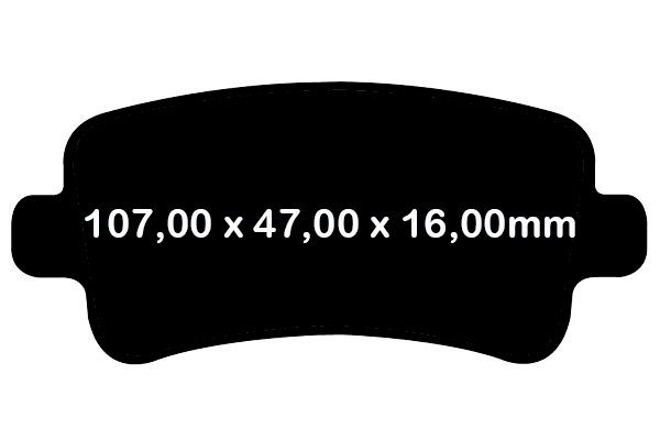 Klocki hamulcowe tylne EBC GreenStuff Chevrolet Impala 2014-2020