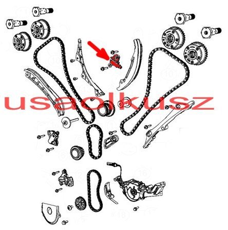 Napinacz lewego łańcucha rozrządu Chrysler 200 3,6 V6