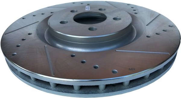 Przednia WIERCONA NACINANA tarcza hamulcowa 355mm POWERSTOP Ford Mustang 2005-2014