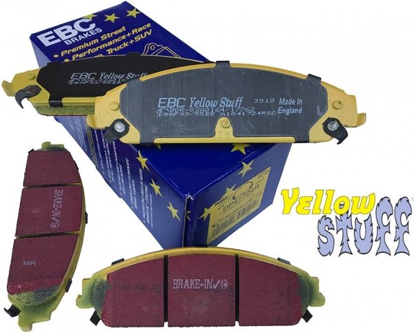 Przednie klocki YELLOWSTUFF + tarcze hamulcowe 345mm EBC seria GD Dodge Charger