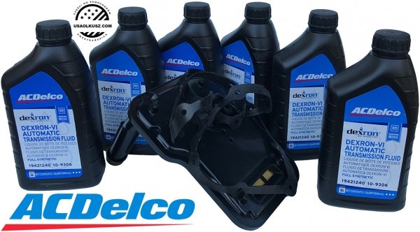Filtr + olej ACDelco Dextron VI automatycznej skrzyni biegów 6L80 6L90 Chevrolet Suburban 2008-