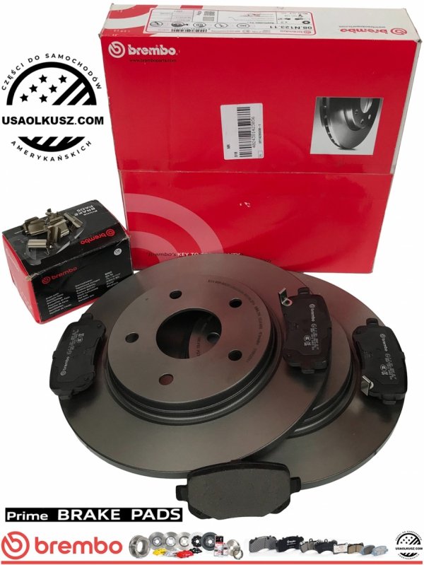 Klocki oraz tarcze hamulcowe tylne 305mm BREMBO Lancia Voyager