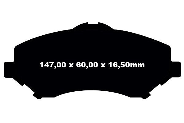 Przednie klocki Ultimax2 + NACINANE tarcze hamulcowe 302mm EBC seria USR Dodge Caravan -2012