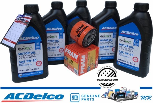 Filtr olej silnikowy 5W30 Dexos1 Gen3 Full Synthetic API SP ACDelco Chevrolet Equinox 3,4 V6