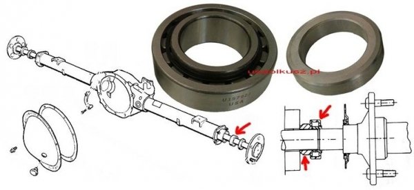 Łożysko koła tylnego Suzuki Equator