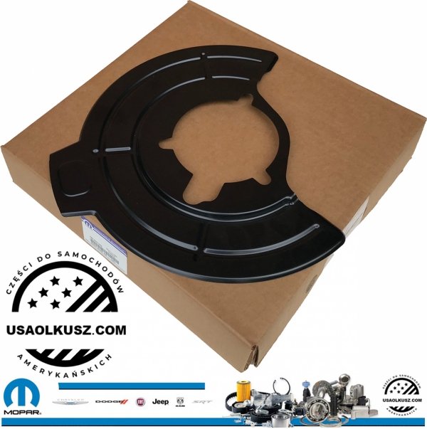 Tarcza kotwiczna osłona tarczy hamulcowej przedniej prawej Jeep Wrangler JK 2007-2018 68043286AB 52060142AA