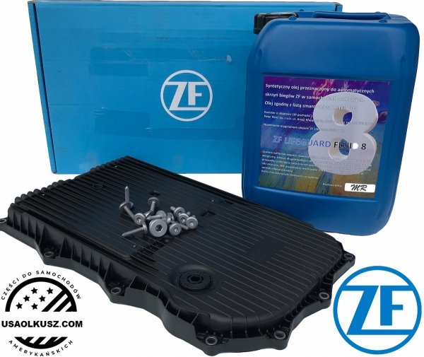 Filtr + olej skrzyni 8-SPD ZF 8HP70 Dodge Challenger V8 2015-2023