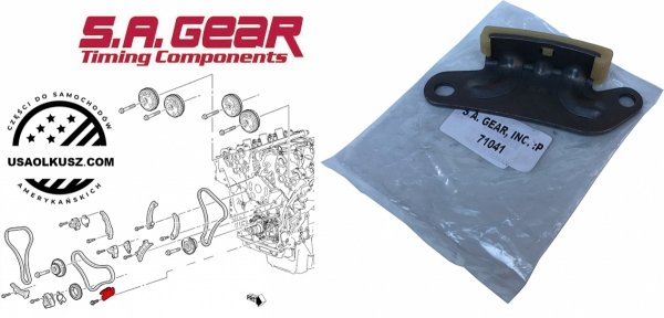 Prowadnica centralnego łańcucha rozrządu prawa Pontiac Torrent 3,6 V6 2008-2009