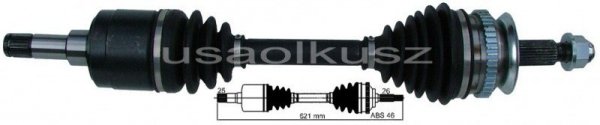 Półoś napędowa lewa z ABS Chrysler Cirrus 1998-2000