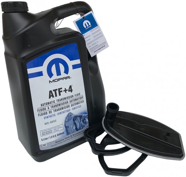 Olej MOPAR ATF+4 oraz filtr automatycznej skrzyni biegów NAG1 Jeep Grand Cherokee 2005-